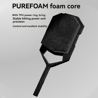 Raquette de pickleball durable, design monobloc pressé à chaud, sans rebord, amplificateur intégré, fibre de carbone 3K, 230g, noyau en mousse EPP haute densité