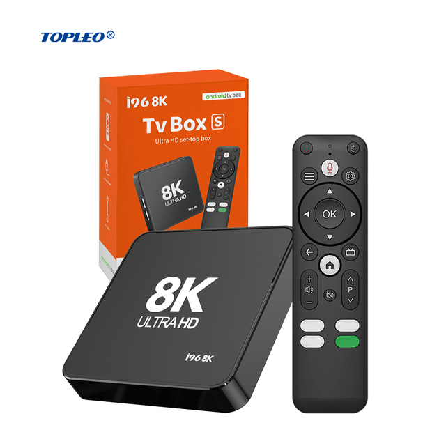 Topleo Android Tv Box Stream and Smart Home Wifi Ott I96 8k Set Top Box Tv Digital Amlogic ATV Certificado Smart Android Tv Box