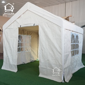 Tente de stationnement pour abri de voiture de <span class=keywords><strong>garage</strong></span> portable extérieur avec parois latérales amovibles et portes à glissière enroulables - Product Image 3