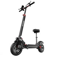 IScooter-Scooter eléctrico todoterreno IX5, 10 pulgadas, batería de 15Ah, rango de 40-45km, motor de 1000W, 45 km/h, velocidad máxima, 6 amortiguadores