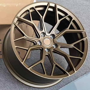 1-Piece Deep Concave Custom Alloy Car Wheels 17-22 Inch 5x112/120/114.3 Forged Semi-Gloss Black 5-Year Warranty for - Product Image 1