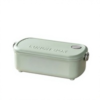 Boîte à lunch électrique sans eau personnalisée en usine, en acier inoxydable 304, simple ou double couche, chauffe-plat silencieux, boîte bento portable