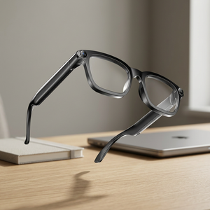 AI Voice Assistant Smart <b>Glasses</b> 8MP 4K <b>Camera</b> Real Time Translation Bluetooth Calling Music Sunglasses OEM Wholesale Factory - Product Image 1