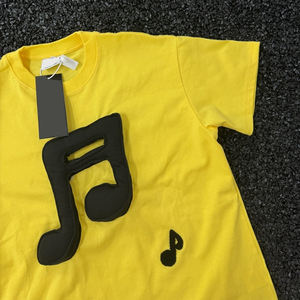 Camiseta de Hombre 100% Algodón Grueso de Punto, Cuello Redondo, 180g, Logotipo Gráfico 3D en Relieve, Estilo Oversize, Bordado de Toalla, Transpirable, Ropa Urbana - Product Image 5