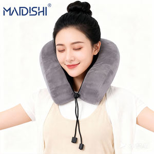 MAIDISHI WJ-162 Traagschuim Geweven U-vormig Oogmasker Nekkussen Draagbaar Massage Slaapmasker Hotel - Product Image 5