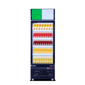 198L China Factory Seller Commerical Double Glass Door Beverage Cooler Refrigirated Showcase LC-198 Refrigirated Showcase - Product Image 1
