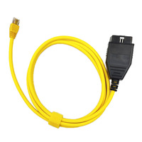 Precio DE FÁBRICA DE ICOM, Cable ENET OBD2, Cable amarillo Ethernet, Compatible con BMW, lector de código de programación de lujo oculto