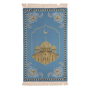 Mosque mini prayer mat Islamic pilgrimage mats and carpets 100% Jinsha cotton worship blanket