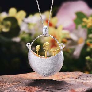 Lotus Fun Funny My Little Garden diseño <span class=keywords><strong>de</strong></span> flores hecho a mano 925 conjuntos <span class=keywords><strong>de</strong></span> joyas <span class=keywords><strong>de</strong></span> plata esterlina para mujeres joyería <span class=keywords><strong>de</strong></span> moda fina - Product Image 5