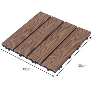Carreaux <span class=keywords><strong>de</strong></span> terrasse en WPC imperméables personnalisés 300x300mm DIY, carrés modernes pour l'extérieur, <span class=keywords><strong>dalles</strong></span> <span class=keywords><strong>de</strong></span> plancher <span class=keywords><strong>de</strong></span> terrasse en bois composite Interlock - Product Image 3