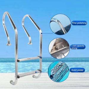 Échelle de <span class=keywords><strong>piscine</strong></span> avec main courante, accessoires de <span class=keywords><strong>piscine</strong></span>, portable, en acier inoxydable 304 316 SF - Product Image 3
