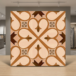 Carreaux de sol en céramique brillante Creta Beige 400x400mm, aspect marbre, pour intérieur - Product Image 5