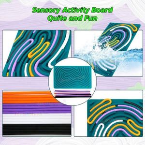 Silent Sensory Activity Board 2025 Personalized Plastic Fidget Kids' Toys Bulk Autism-Friendly ADHD Pressure Relief Custom <b>Fun</b> - Product Image 2