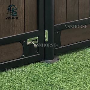 แผงแผงแผงลอยม้าแบบแยกส่วนสไตล์ยุโรปหรูหรากรอบชุบสังกะสีไม้ไผ่มีสไตล์สำหรับสโมสรขี่ม้าระดับไฮเอนด์ - Product Image 5