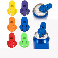 Ouvre-boîte manuel portable en plastique 3,5*5,5 cm, facile à utiliser, avec fermeture à glissière, ouvre-bouteille de boisson, ouvre-bouteille à anneau