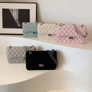 Nuevo bolso de moda para mujer, bolso de mano portátil informal Premium de Color sólido, bolso de mensajero de un solo hombro Simple