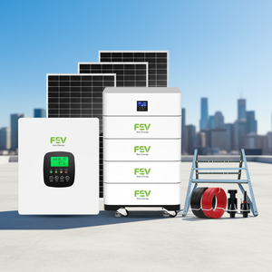 ระบบพลังงานแสงอาทิตย์อุตสาหกรรมขนาด 10KW 20KW 30KW 50KW 100KW แบบออฟกริด ราคาถูก ระบบกักเก็บพลังงานสำหรับบ้าน GBP - Product Image 4