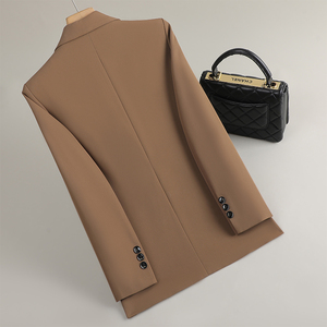 2025 New Spring and Autumn Collection Senior <strong>Grey</strong> Blue <strong>Women's</strong> Suit Jacket with Korean Temperament Casual Loose <strong>Blazers</strong> - Product Image 2