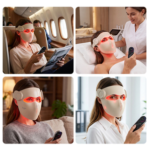 <span class=keywords><strong>Masque</strong></span> de luminothérapie 5D pour salon de beauté, <span class=keywords><strong>masque</strong></span> facial LED en silicone avec 4 longueurs d'onde pour les soins du visage - Product Image 5