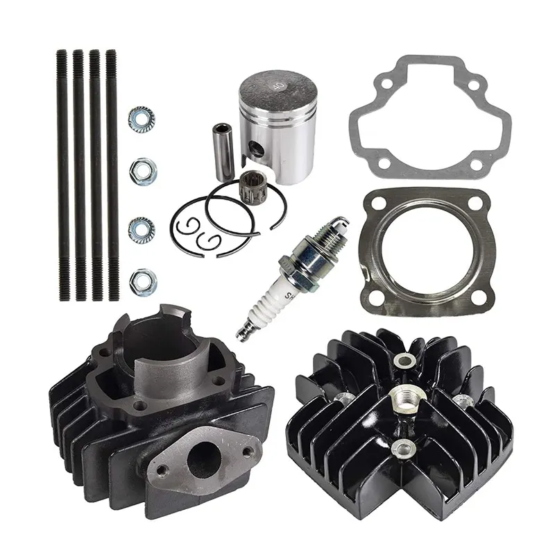 49cc Cylinder Piston Gasket Top End Kit For 1979-2017 Champ LC50 Towny MJ50 QT50 PW50 18U-11631-00