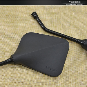 Suzuki Motorcycle Rearview <b>Mirror</b> Plane <b>Mirror</b> 10mm Positive Wire GS125DCJ1F <b>Plastic</b> Black Rear Placement - Product Image 1