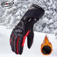 SUOMY Gants de Moto 100% Étanche Écran Tactile Guantes Hiver Chaud Coupe-Vent Off-Road Ski Moto Gants Hommes et Femmes