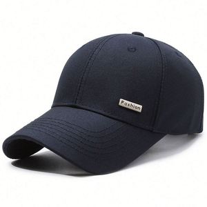 Mens Spring Autumn Sun protection Sports Cap <b>Small</b> Iron Label Simple Atmospheric Dome Plain Baseball Cap - Product Image 4