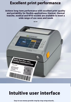 Impresora Térmica de Transferencia RFID Zd621 con Interfaz USB, Impresora de Etiquetas de Códigos de Barras de 39.0 Pulgadas, 203dpi, 1 Año de Garantía, en Stock