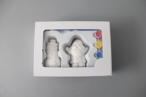 Bricolage <span class=keywords><strong>Couleur</strong></span> Peinture Jouet Jouets Éducatifs Plâtre Jeu Peinture pour Enfants Noël, Pâques Moule et Peinture Artisanat Kit pour Enfants - Product Image 6