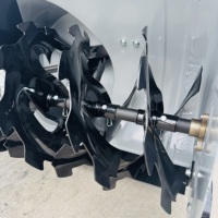 Souffleuse à neige de qualité industrielle avec moteur à commande PLC, 278 kg, jaune et noir, pour le nettoyage des routes hivernales des campus commerciaux