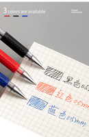 Stylos à encre gel pratiques de grande capacité avec pointe conique de 0,5 mm, recharges remplaçables, 3 couleurs pour étudiants et employés de bureau