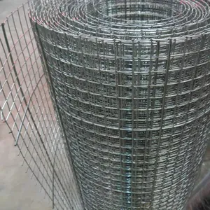 Fornecimento direto da fábrica malha de arame de aço inoxidável 1/4 polegadas 1/2 polegadas malha de ferro soldada/malha de arame rede soldada