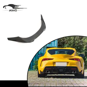 High Grade Fashion Upgrade Dry Carbon Fiber Car Wing Spoiler Wing Lip For Toyota Supra A90 2018-2022