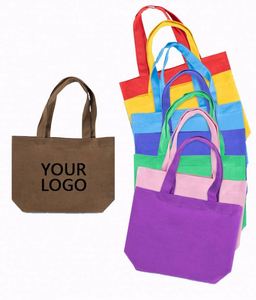 Custom Logo Medium Plain Blank Canvas Pouch Eco-Friendly Letter Shopping <b>Bag</b> for Packaging DIY Gift Favor Wholesale - Product Image 2