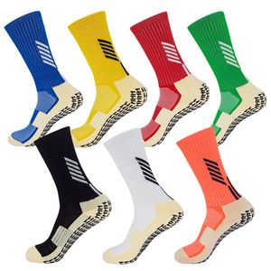Chaussettes de sport antidérapantes personnalisées pour hommes High-Crew antidérapant Football Basketball Soccer Silicone Bottom pour manchette de saison de printemps - Product Image 1