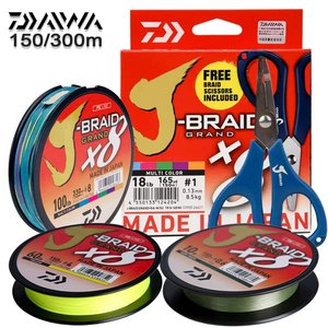 DAIWA เอ็นตกปลา10lbs ถึง100lbs,เอ็นตกปลาพร้อมกรรไกรทำจาก <span class=keywords><strong>PE</strong></span> 8เกลียวถัก300ยาว500ม. J-BRAID ม. 8X ม. - Product Image 2