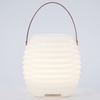 Lampe de seau à champagne rechargeable étanche à LED avec poignée et haut-parleur Bluetooth pour seau à glace