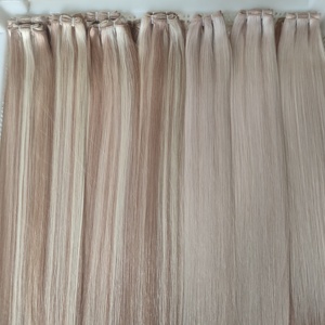 Jasminebeauty ผมคนยุโรป100% คู่สีบลอนด์เครื่องเรมี่ธรรมชาติบริสุทธิ์สองชั้น - Product Image 5