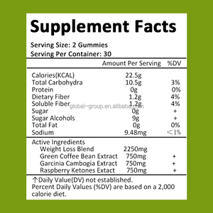 Gummies OEM Garcinia Cambogia, Bonbons Gélifiés au Vinaigre de Cidre de Pomme, Thé Matcha Vert, Gummies Garcinia Cambogia - Product Image 3