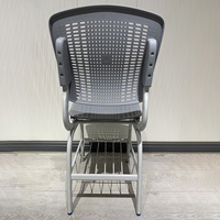 Chaise de classe en plastique avec structure métallique pour l'éducation, le bureau, les réunions, la formation, l'école, la maison, le bureau, l'hôpital