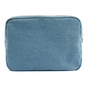 SUN CLOVER-neceser informal de tela vaquera para viaje, bolsa de cosméticos tejida para uso diario - Product Image 1