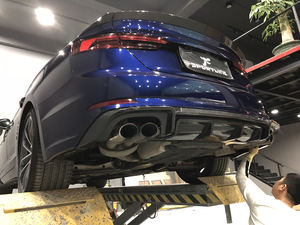 Lame de diffuseur de pare-chocs arrière en Fiber de carbone S5 pour Audi S5 B9 A5 <span class=keywords><strong>SLINE</strong></span> 2017-2019 - Product Image 3