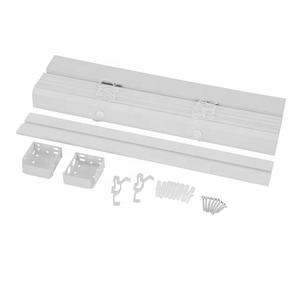 ستائر فينيسية بيضاء حديثة بشرائح بلاستيكية تشبه الخشب بعرض 50 ملم للنوافذ الصغيرة المنزلية - Product Image 2