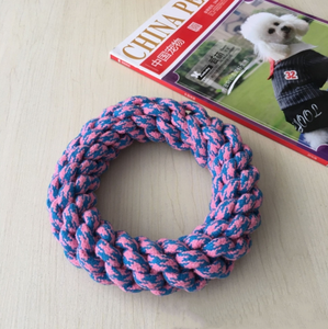 Yeni dayanıklı pamuk halat köpek diş temizleme oyuncak örgülü pamuk döngü köpek oyuncak - Product Image 2