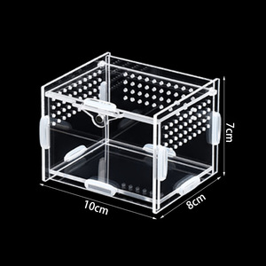 Terrario de Acrílico Transparente Personalizable y Reforzado para Reptiles, con Vista Panorámica de 360° y Múltiple Ventilación, Hábitat para Arañas y Lagartos - Product Image 6