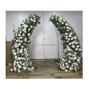 婚庆花架架花卉排列拱形花卉排柱人造婚礼装饰花