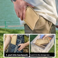 Chaise pliante portable de camping, pêche et pique-nique, style trousse à crayons, mini-banc, siège essentiel pour train/train à grande vitesse