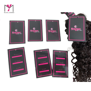 MUYANG Custom Self Adhesive Hair Extension Bundle <b>Wrap</b> Labels Stickers for Hair Pack Logo Printing Hair Labels and Hang Tags - Product Image 5