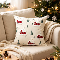 Housse de coussin décorative de Noël en promotion, style moderne et minimaliste, pour canapé, salon, chambre et cadeau de fêtes