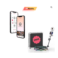Paquete de Software de 24 Meses Gratis, Cabina de Fotos 360 de 100 cm (39.4 Pulgadas) Compatible con Smartphones, iPad y Cámaras, Europa, Alemania, EE. UU.